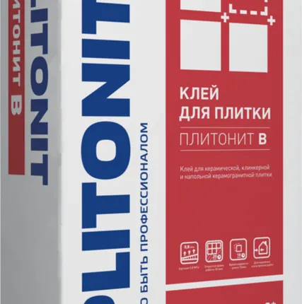 Фото №0 Клей для плитки Плитонит В, 25кг