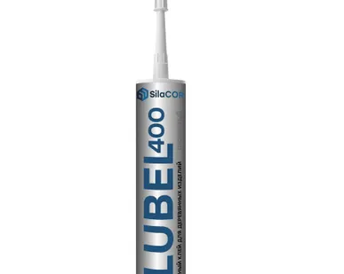 фото Клей монтажный для столярных изделий SilaCor Flubel 400 прозрачный, 350гр