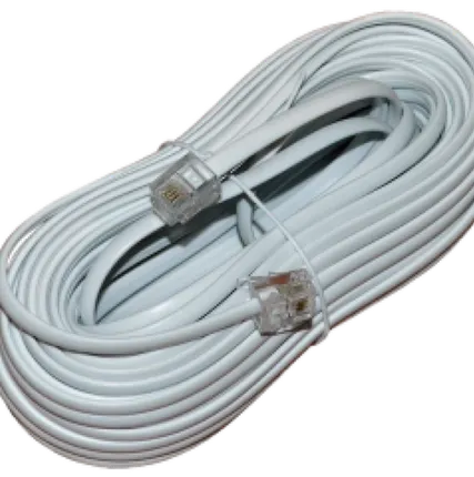 Фото №0 Удлинитель телеф. евро 7м УТИ-2/7 (джек-джек) бел. Крона