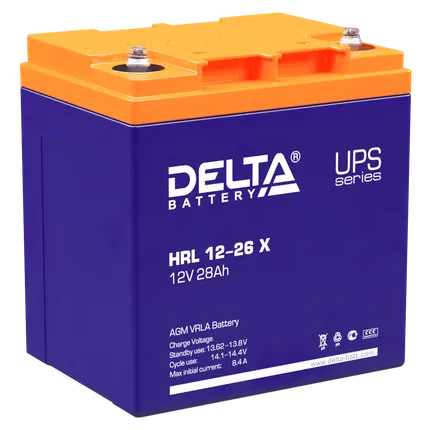 Фото №0 Аккумулятор Delta HRL 12-26 X