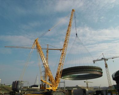 фото Аренда гусеничного крана 1250 тонн, гусеничный кран 1250 тонн, стрела 200 метров