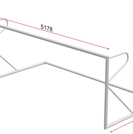 Фото №0 Ворота футбольные 5х2 м, с раскосом, тип 3
