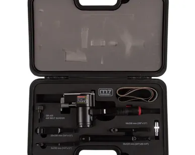 фото Пневматическая ленточная шлифовальная машина, 16 000 об/мин, 4 насадки, кейс MIGHTY SEVEN QB-325N