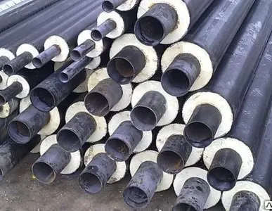 фото Труба стальная 159х4,5 в ППУ изоляции 250мм