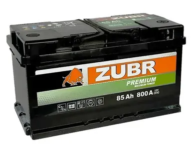 фото Аккумулятор ZUBR Premium LB 85 Ач о.п.