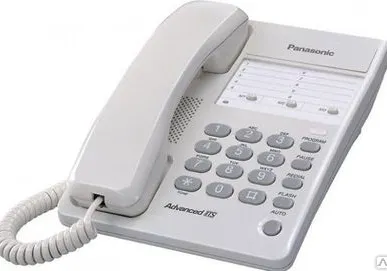 фото Телефон Panasonic KX-T 2361 RUW память 13 номеров, повтор номера, световая