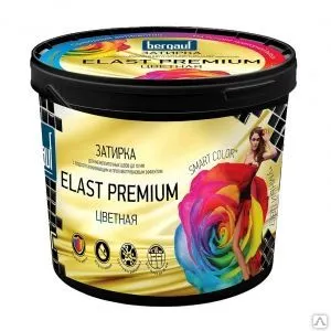 Фото №0 Затирка голубая Bergauf Elast Premium до10мм 2кг