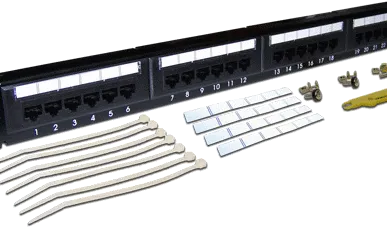 фото Патчпанель 19, 24xRJ45, UTP, Кат. 5е TWT TWT-PP24UTP