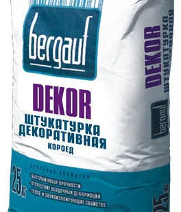 фото Штукатурка "Короед" 2.5мм Dekor 25кг Bergauf