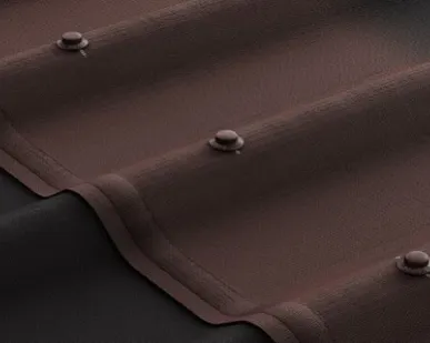 фото Черепица Ондулин коричневая