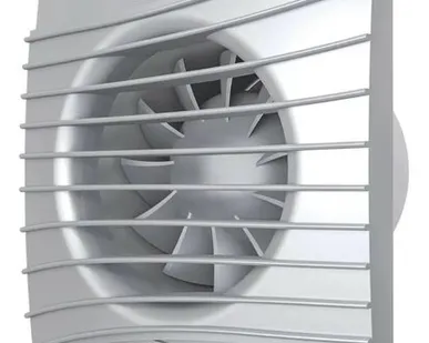 фото SILENT 4C gray metal вентилятор осевой вытяжной с обратным клапаном d100 DiCiTi