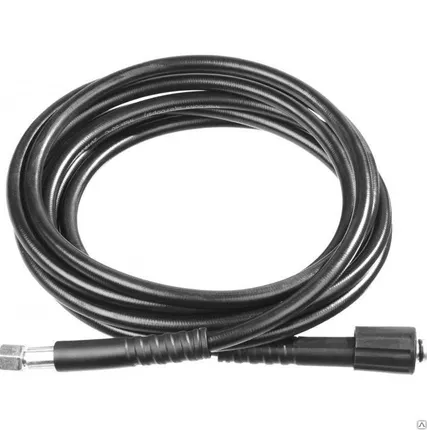 Фото №0 Шланг высокого давления для автомойки ЗУБР 5 метров / 70411-375-5