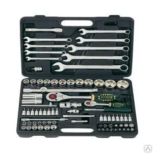 Фото №0 Набор инструментов force 82 предмета 1/4, 1/2 sl головки 4821r