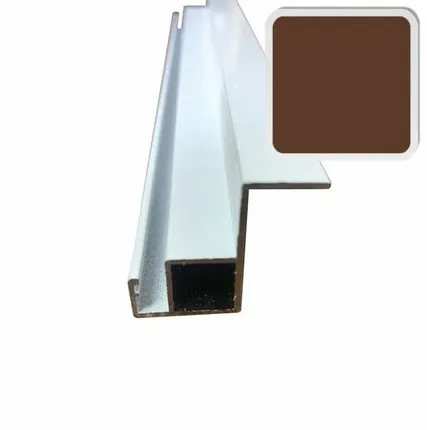 Фото №0 Профиль внутренний усиленный, коричневый (6,0м)