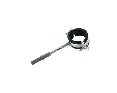 фото Хомут для труб 1 1/4" (40-45) STOUT (комплект: хомут, шпилька шуруп, дюбель пластиковый)