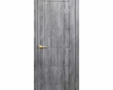 фото Дверь межкомнатная S02 (Skin Doors) глухая, микрофлекс, Дуб Стоунвуд 2000х700мм