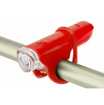 Фото №0 Фонарь передний на руль JY-267-G, 1 суперяркий светодиод, пластиковый красный