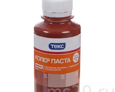 фото Паста колеровочная универсальная красно-коричневая (0,1л) ТЕКС