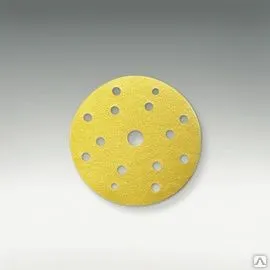 Фото №0 Абразивный материал Siarun в кругах с 8 отв, D=125 мм золотистый Р80 - Р400