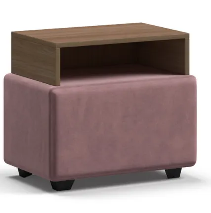 Фото №0 Тумба BOSS велюр MONOLIT Rose, Орех Селект