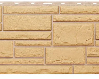 фото Фасадная панель «T-Siding», дикий камень бежевый