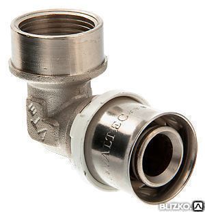 Фото №0 Уголок VALTEC 32х1" внутренняя резьба пресс