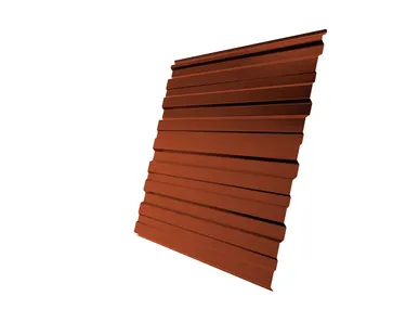 фото Профнастил С10R Grand Line 0,5 PurLite Мatt RAL 8004 теракота