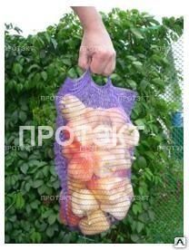 фото Сетка-мешок с завязками и ручкой для овощей
