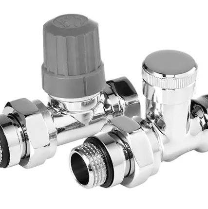 Фото №0 Набор термостатический для радиатора прямой ROYAL THERMO Design 1/2" Click (Хром)