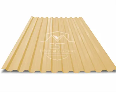 фото Профнастил С-21х1000 Pe 0.4 | RAL 1014 Слоновая кость