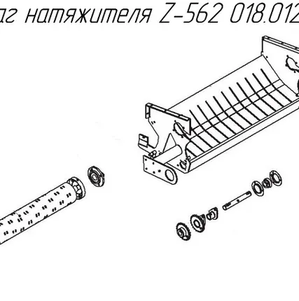 Фото №0 Рычаг натяжителя 018.012.100 на пресс-подборщик Metal-Fach Z-562 