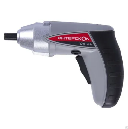 Фото №0 Отвертка акк.ОА-3,6 Интерскол 3,6/0,4/1,3А.ч/LiIon/шестигран.6.35мм1.4дюйма