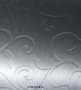 фото Пластик ASD Laminat 3050*1315*06 мм  6004M-FLR Флора шлифованный  алюминий