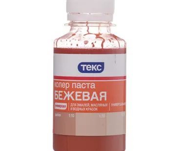 фото Колеровочная паста №15 бежевая Текс 0,1л