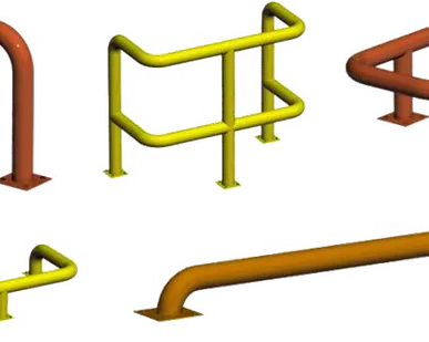 фото Колесоотбойники металлические