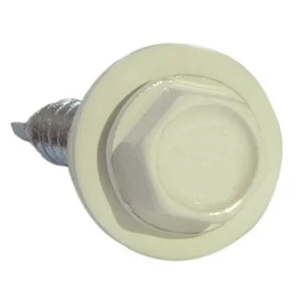 Фото №0 Саморез 4,8х28 HARDWEX оцинкованный RAL 1015 Светлая слоновая кость под насадку для крепления кровельного листа к деревянным конструкциям 00000003728