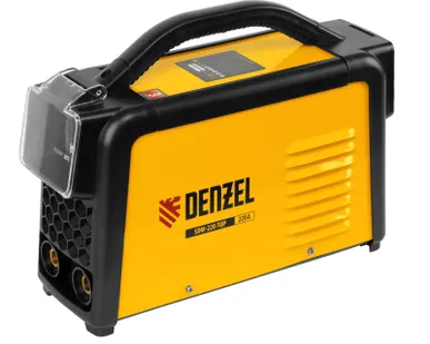 фото Сварочный инвертор 94357 Denzel SDM-220 Top, 20-220 А, режим ММА/TIG-Lift, ПВ 60%, LCD-дисплей