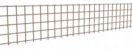Фото №0 Решетка (сетка) противоподкопная. Диаметр-16 мм. Высота-0,3 м. Длина-3,130 м.