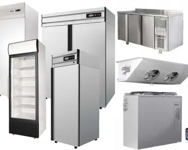 фото Холодильное оборудование для магазинов, складов и кухонь общепита. Торговое промышленное холодильное оборудование для супермаркетов и складов хранения продовольствия