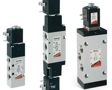 фото Золотниковые распределители Camozzi с электропневматическим управлением.