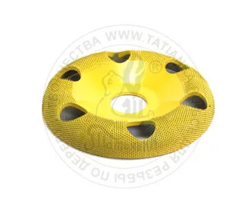 фото DW450H-7/8 - Рашпильный диск Ø100мм, скругленный край, для углошлифовальных машин (fine), с отверст