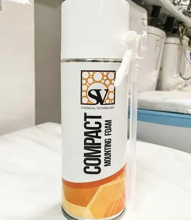 Фото №0 Пена монтажная, всесезонная, бытовая, с трубкой, 250 мл (350 гр), Compact SV