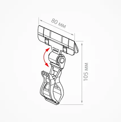 Фото №0 Ценникодержатель на прищепке универсальный с широким зажимом