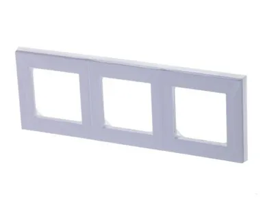 фото Рамка Levit 3п бел./ледяной ABB 2CHH015030A6001