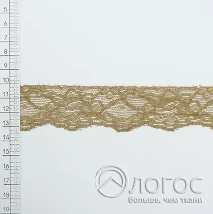 Фото №0 Кружево стрейч 0624-1088 27 мм, хаки