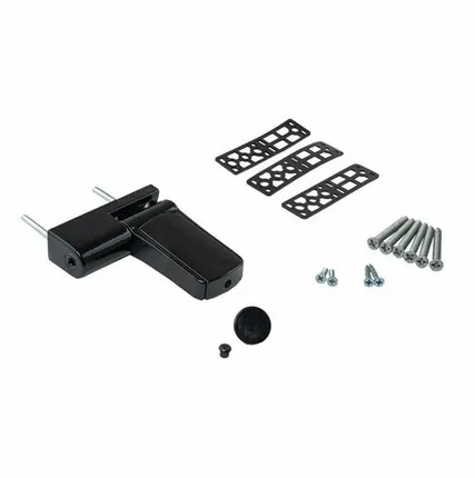 Фото №0 Петля дверная регулируемая 3-D 90мм (14-19.5 мм) на 90 кг, черная RAL9005