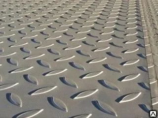 Фото №0 Лист рифленный 2 мм ромб чечевица