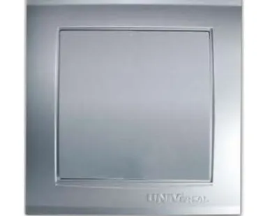фото UNIVersal Выключатель 1-кл. СП Бриллиант 10А IP20 серебр. 7949612 UNIVersal