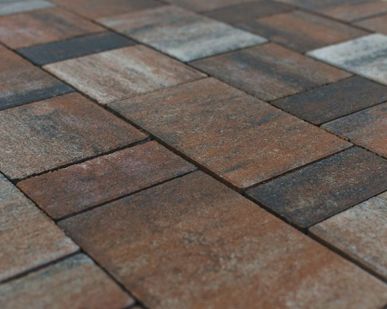 фото Тротуарная плитка СТАРЫЙ ГОРОД ЛАНДХАУС COLOR MIX Тип 4 «Койот»