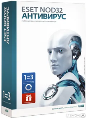 Фото №0 ESET NOD32 Антивирус 3ПК/1 год или продление на 20 месяцев BOX
